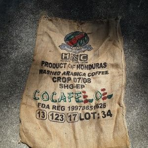 Coffee Bean burlap bag